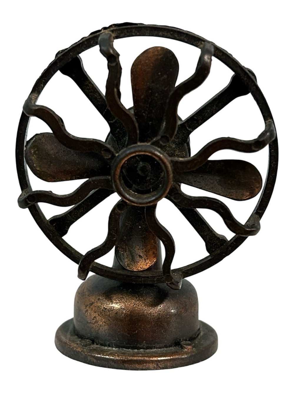 Pencil Sharpener Die Cast Miniature Metal Fan-Office School Vintage Collectable